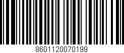 Código de barras (EAN, GTIN, SKU, ISBN): '8601120070199'