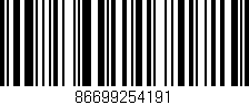 Código de barras (EAN, GTIN, SKU, ISBN): '86699254191'