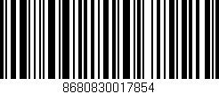 Código de barras (EAN, GTIN, SKU, ISBN): '8680830017854'