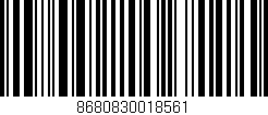 Código de barras (EAN, GTIN, SKU, ISBN): '8680830018561'