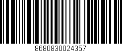 Código de barras (EAN, GTIN, SKU, ISBN): '8680830024357'