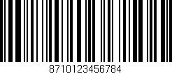 Código de barras (EAN, GTIN, SKU, ISBN): '8710123456784'