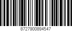 Código de barras (EAN, GTIN, SKU, ISBN): '8727900894547'
