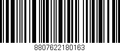 Código de barras (EAN, GTIN, SKU, ISBN): '8807622180163'