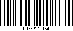 Código de barras (EAN, GTIN, SKU, ISBN): '8807622181542'