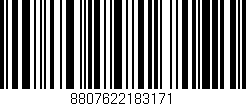 Código de barras (EAN, GTIN, SKU, ISBN): '8807622183171'