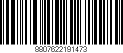 Código de barras (EAN, GTIN, SKU, ISBN): '8807622191473'