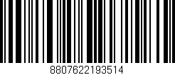 Código de barras (EAN, GTIN, SKU, ISBN): '8807622193514'