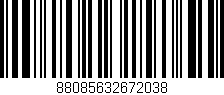 Código de barras (EAN, GTIN, SKU, ISBN): '88085632672038'