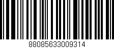 Código de barras (EAN, GTIN, SKU, ISBN): '88085633009314'