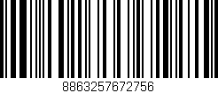 Código de barras (EAN, GTIN, SKU, ISBN): '8863257672756'