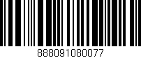 Código de barras (EAN, GTIN, SKU, ISBN): '888091080077'