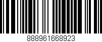 Código de barras (EAN, GTIN, SKU, ISBN): '888961668923'