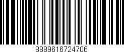 Código de barras (EAN, GTIN, SKU, ISBN): '8889616724706'