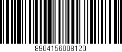 Código de barras (EAN, GTIN, SKU, ISBN): '8904156008120'