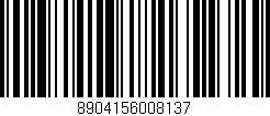 Código de barras (EAN, GTIN, SKU, ISBN): '8904156008137'