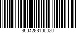 Código de barras (EAN, GTIN, SKU, ISBN): '8904288100020'