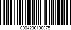 Código de barras (EAN, GTIN, SKU, ISBN): '8904288100075'