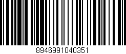 Código de barras (EAN, GTIN, SKU, ISBN): '8946991040351'
