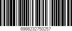 Código de barras (EAN, GTIN, SKU, ISBN): '8988232750257'