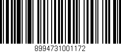 Código de barras (EAN, GTIN, SKU, ISBN): '8994731001172'
