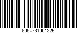 Código de barras (EAN, GTIN, SKU, ISBN): '8994731001325'