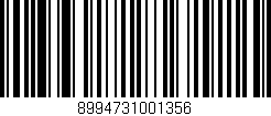 Código de barras (EAN, GTIN, SKU, ISBN): '8994731001356'