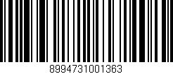 Código de barras (EAN, GTIN, SKU, ISBN): '8994731001363'