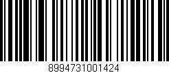 Código de barras (EAN, GTIN, SKU, ISBN): '8994731001424'