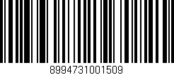 Código de barras (EAN, GTIN, SKU, ISBN): '8994731001509'