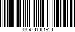 Código de barras (EAN, GTIN, SKU, ISBN): '8994731001523'