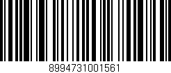 Código de barras (EAN, GTIN, SKU, ISBN): '8994731001561'