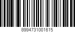 Código de barras (EAN, GTIN, SKU, ISBN): '8994731001615'
