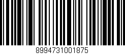 Código de barras (EAN, GTIN, SKU, ISBN): '8994731001875'