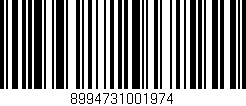Código de barras (EAN, GTIN, SKU, ISBN): '8994731001974'