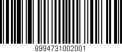 Código de barras (EAN, GTIN, SKU, ISBN): '8994731002001'