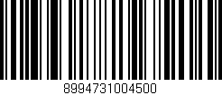 Código de barras (EAN, GTIN, SKU, ISBN): '8994731004500'