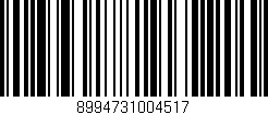 Código de barras (EAN, GTIN, SKU, ISBN): '8994731004517'