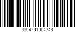 Código de barras (EAN, GTIN, SKU, ISBN): '8994731004746'