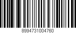 Código de barras (EAN, GTIN, SKU, ISBN): '8994731004760'