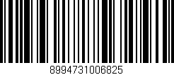 Código de barras (EAN, GTIN, SKU, ISBN): '8994731006825'