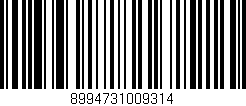 Código de barras (EAN, GTIN, SKU, ISBN): '8994731009314'
