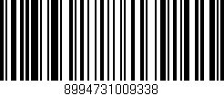 Código de barras (EAN, GTIN, SKU, ISBN): '8994731009338'