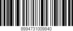 Código de barras (EAN, GTIN, SKU, ISBN): '8994731009840'