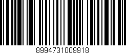 Código de barras (EAN, GTIN, SKU, ISBN): '8994731009918'