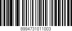 Código de barras (EAN, GTIN, SKU, ISBN): '8994731011003'