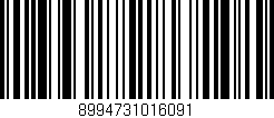 Código de barras (EAN, GTIN, SKU, ISBN): '8994731016091'