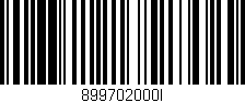 Código de barras (EAN, GTIN, SKU, ISBN): '899702000I'