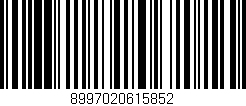Código de barras (EAN, GTIN, SKU, ISBN): '8997020615852'