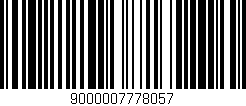 Código de barras (EAN, GTIN, SKU, ISBN): '9000007778057'